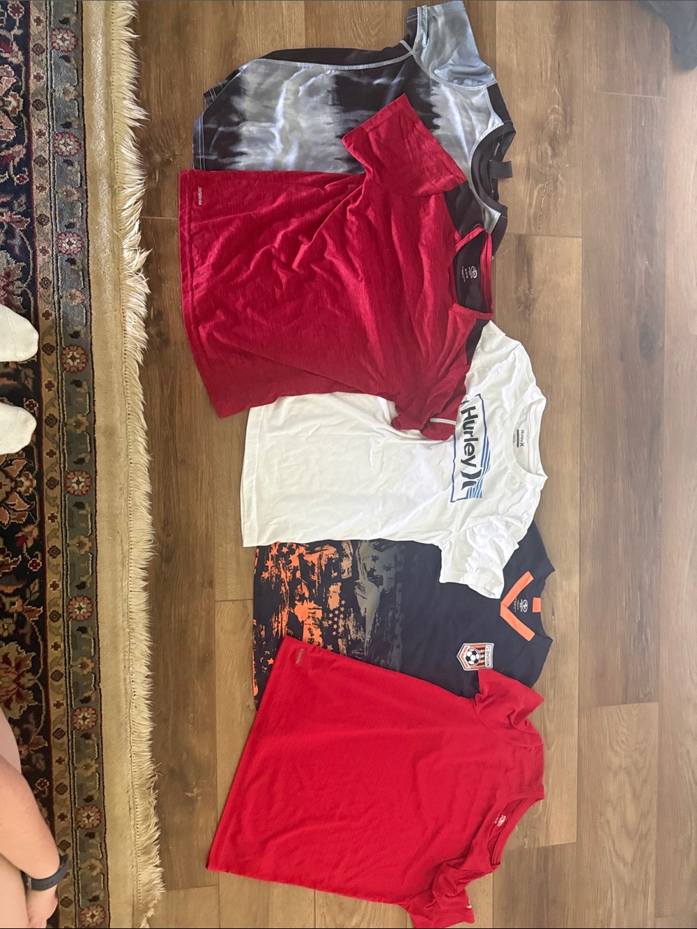Hurley Red Short Sleeve Logo Tee